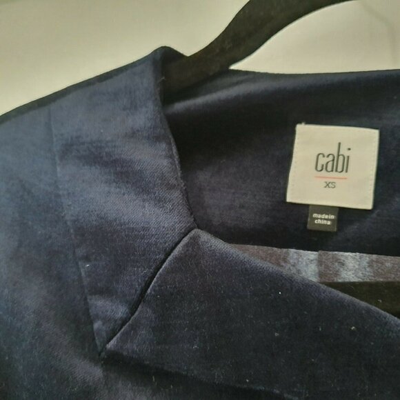 CAbi The Entrance Coat Velvet Buttons Navy - Picture 7 of 9